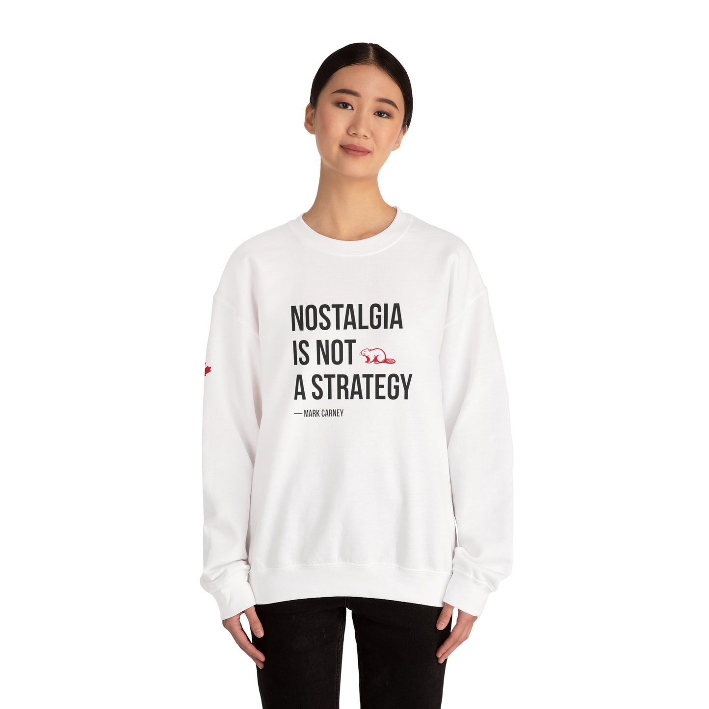 Nostalgia Is Not A Strategy Crewneck Sweatshirt