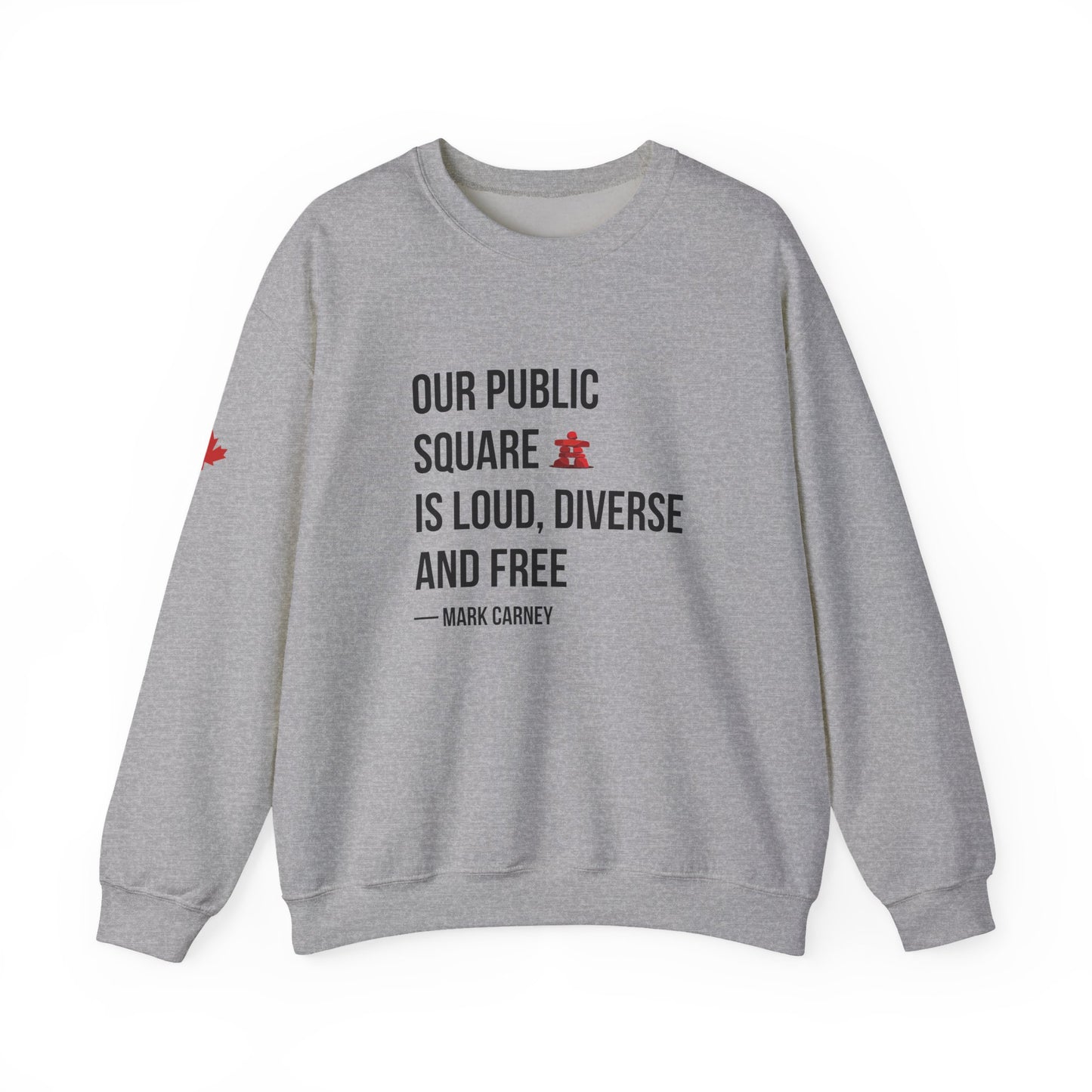 Our Public Square Is Loud, Diverse, and Free Crewneck Sweatshirt