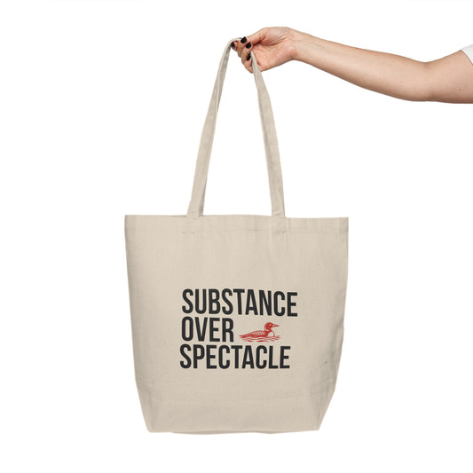 Substance Over Spectacle Tote Bag